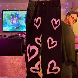 Size large wide leg jeans